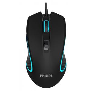 PHILIPS ενσύρματο gaming ποντίκι SPK9413, 6400DPI, 6 πλήκτρα, μαύρο | Συνοδευτικά PC | elabstore.gr