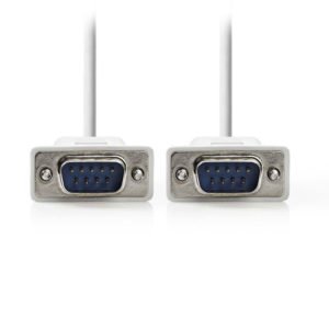 NEDIS CCGP52000IV20 Serial Cable D-Sub 9-pin Male - D-Sub 9-pin Male 2.0 m Ivory | ΚΑΛΩΔΙΑ / ADAPTORS | elabstore.gr