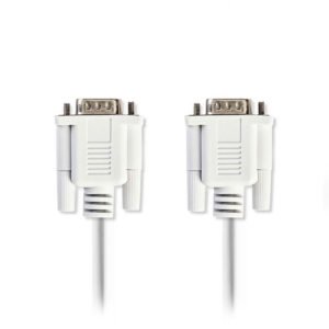NEDIS CCGP52000IV20 Serial Cable D-Sub 9-pin Male - D-Sub 9-pin Male 2.0 m Ivory | ΚΑΛΩΔΙΑ / ADAPTORS | elabstore.gr