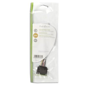 NEDIS CCGP73530VA015 Internal Power Cable SATA 15-pin Male - Molex Female 0.15m | ΚΑΛΩΔΙΑ / ADAPTORS | elabstore.gr