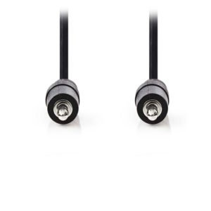 NEDIS CAGP22000BK50 Stereo Audio Cable 3.5 mm Male - 3.5 mm Male 5.0m Black | ΚΑΛΩΔΙΑ / ADAPTORS | elabstore.gr