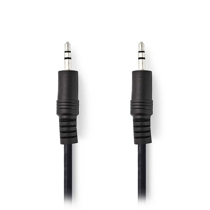 NEDIS CAGP22000BK50 Stereo Audio Cable 3.5 mm Male - 3.5 mm Male 5.0m Black | eLabstore.gr NEDIS CAGP22000BK50 Stereo Audio Cable 3.5 mm Male - 3.5 mm Male 5.0m Black | ΚΑΛΩΔΙΑ / ADAPTORS | elabstore.gr