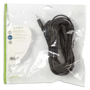 NEDIS CAGP22000BK100 Stereo Audio Cable 3.5 mm Male - 3.5 mm Male 10 m Black | eLabstore.gr NEDIS CAGP22000BK100 Stereo Audio Cable 3.5 mm Male - 3.5 mm Male 10 m Black | ΚΑΛΩΔΙΑ / ADAPTORS | elabstore.gr