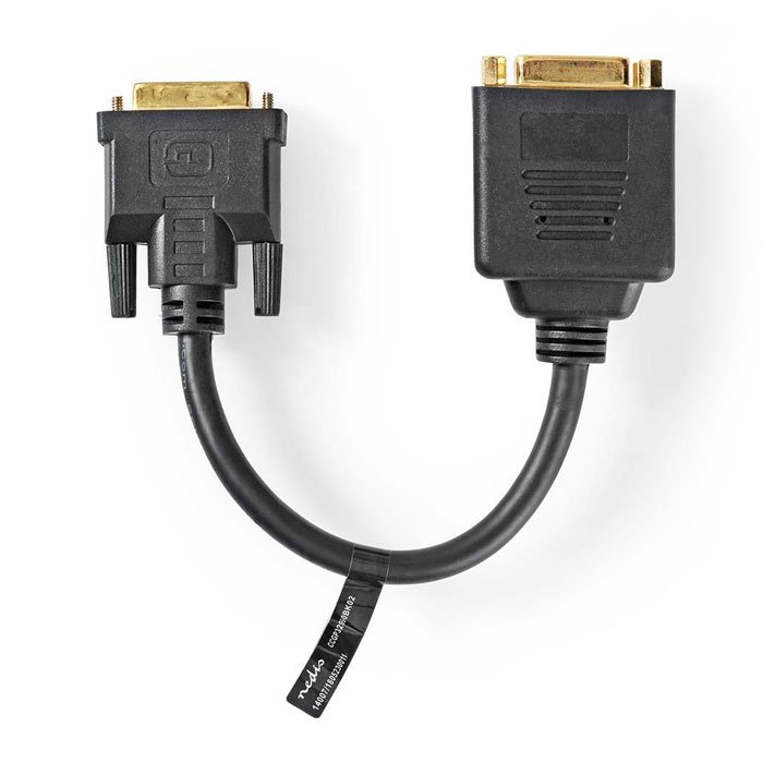 NEDIS CCGP32950BK02 DVI Cable DVI-D 24+1-pin Male - 2x DVI-D 24+1-pin Female 0.2 | eLabstore.gr NEDIS CCGP32950BK02 DVI Cable DVI-D 24+1-pin Male - 2x DVI-D 24+1-pin Female 0.2 | ΕΙΚΟΝΑ / ΗΧΟΣ | elabstore.gr