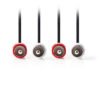 NEDIS CAGP24200BK15 Stereo Audio Cable 2x RCA Male - 2x RCA Male 1.5 m Black | eLabstore.gr NEDIS CAGP24200BK15 Stereo Audio Cable 2x RCA Male - 2x RCA Male 1.5 m Black | ΚΑΛΩΔΙΑ / ADAPTORS | elabstore.gr