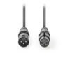 NEDIS COTH15010GY30 Balanced XLR Audio Cable XLR 3-Pin Male - XLR 3-Pin Female 3 | ΚΑΛΩΔΙΑ / ADAPTORS | elabstore.gr