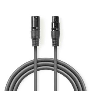 NEDIS COTH15010GY30 Balanced XLR Audio Cable XLR 3-Pin Male - XLR 3-Pin Female 3 | ΚΑΛΩΔΙΑ / ADAPTORS | elabstore.gr