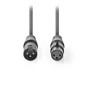 NEDIS COTH15010GY50 Balanced XLR Audio Cable XLR 3-Pin Male - XLR 3-Pin Female 5 | ΚΑΛΩΔΙΑ / ADAPTORS | elabstore.gr