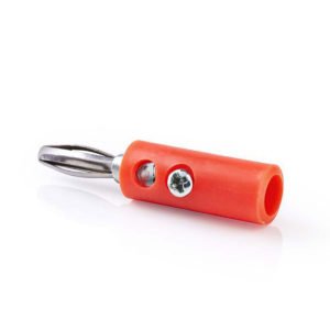 NEDIS CAVC26900RD Banana Connector Banana Male 25 pieces Red | ΚΑΛΩΔΙΑ / ADAPTORS | elabstore.gr