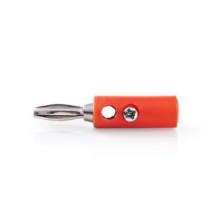NEDIS CAVC26900RD Banana Connector Banana Male 25 pieces Red | ΚΑΛΩΔΙΑ / ADAPTORS | elabstore.gr