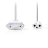 NEDIS PCGP11040WT20 Power Cable Euro Plug - IEC-320-C7 2.0 m White | ΚΑΛΩΔΙΑ / ADAPTORS | elabstore.gr