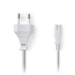 NEDIS PCGP11040WT20 Power Cable Euro Plug - IEC-320-C7 2.0 m White | eLabstore.gr NEDIS PCGP11040WT20 Power Cable Euro Plug - IEC-320-C7 2.0 m White | ΚΑΛΩΔΙΑ / ADAPTORS | elabstore.gr