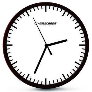 ESPERANZA Ρολόϊ τοίχου Budapest EHC010W, 20cm, λευκό | Οικιακές & Προσωπικές Συσκευές | elabstore.gr