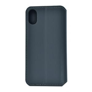 POWERTECH Θήκη Slim  Leather για iPhone X/XS, γκρι | Αξεσουάρ κινητών | elabstore.gr
