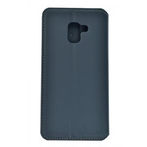 POWERTECH Θήκη Slim Leather για Samsung A8 plus 2018, γκρι | Αξεσουάρ κινητών | elabstore.gr