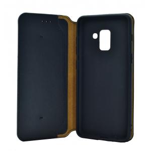 POWERTECH Θήκη Slim Leather για Samsung A5 2018, μαύρη | Αξεσουάρ κινητών | elabstore.gr