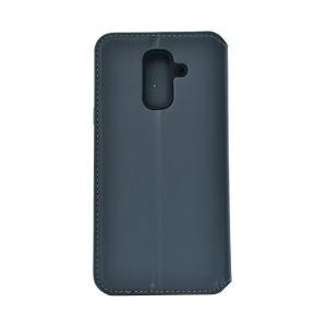 POWERTECH Θήκη Slim Leather για Samsung A6 Plus 2018, γκρι | Αξεσουάρ κινητών | elabstore.gr