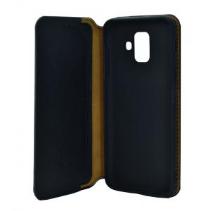POWERTECH Θήκη Slim Leather για Samsung A6 2018, μαύρη | Αξεσουάρ κινητών | elabstore.gr
