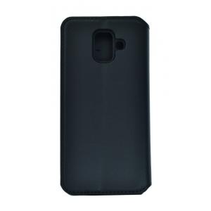 POWERTECH Θήκη Slim Leather για Samsung A6 2018, μαύρη | Αξεσουάρ κινητών | elabstore.gr