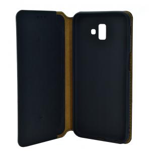 POWERTECH Θήκη Slim Leather για Samsung J6 Plus 2018, μαύρη | Αξεσουάρ κινητών | elabstore.gr
