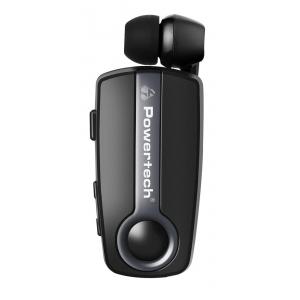 POWERTECH Bluetooth earphone Klipp PT-732, multipoint, BT V4.1, γκρι | Αξεσουάρ κινητών | elabstore.gr