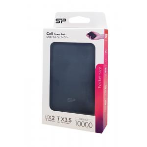 SILICON POWER Power Bank C100 10000mAh, 2x USB Output, Black | Αξεσουάρ κινητών | elabstore.gr