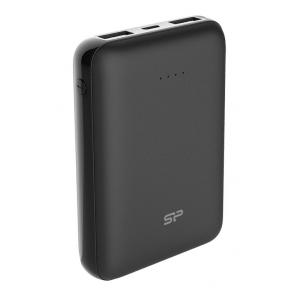SILICON POWER Power Bank C100 10000mAh, 2x USB Output, Black | Αξεσουάρ κινητών | elabstore.gr