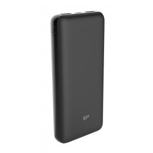 SILICON POWER Power Bank C200 20000mAh, 2x USB Output, Black | Αξεσουάρ κινητών | elabstore.gr