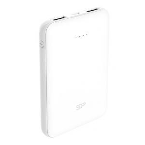 SILICON POWER Power Bank C50 5000mAh, 2x USB Output, White | Αξεσουάρ κινητών | elabstore.gr