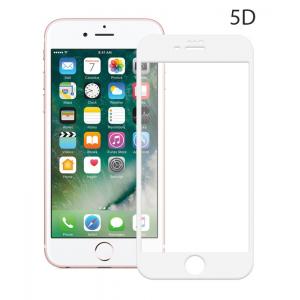POWERTECH Tempered Glass 5D Full Glue για iPhone 6 Plus, White | Αξεσουάρ κινητών | elabstore.gr