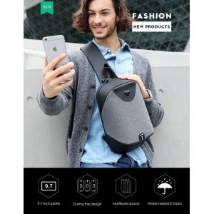ARCTIC HUNTER τσάντα Crossbody XB0049-DG, αδιάβροχη, USB, σκούρο γκρι | Οικιακές & Προσωπικές Συσκευές | elabstore.gr