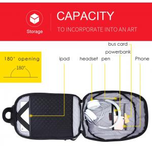 ARCTIC HUNTER τσάντα Crossbody XB0049-DG, αδιάβροχη, USB, σκούρο γκρι | Οικιακές & Προσωπικές Συσκευές | elabstore.gr
