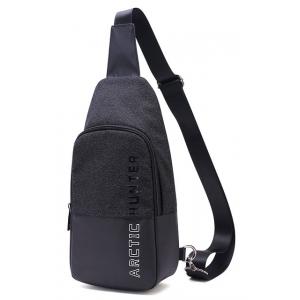 ARCTIC HUNTER τσάντα Crossbody XB0058-BK, αδιάβροχη, μαύρη | Οικιακές & Προσωπικές Συσκευές | elabstore.gr