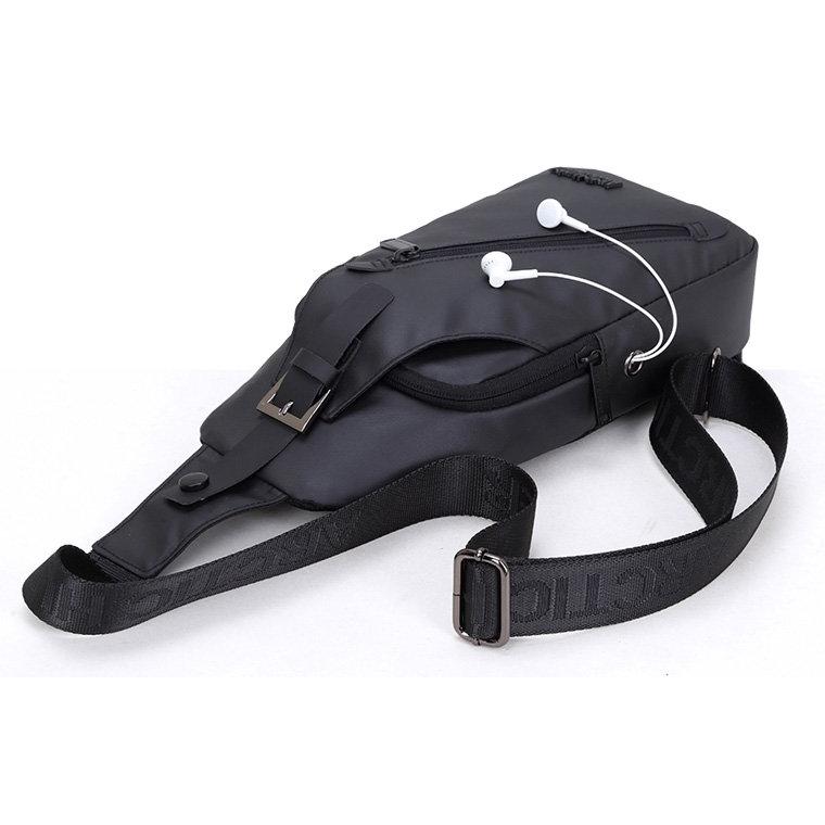 ARCTIC HUNTER τσάντα Crossbody XB13006-BK, αδιάβροχη, μαύρη | eLabstore.gr ARCTIC HUNTER τσάντα Crossbody XB13006-BK, αδιάβροχη, μαύρη - Image 6