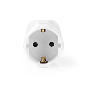 NEDIS TRAV01 Travel Adapter EU to UK White | ΦΩΤΙΣΜΟΣ / ΗΛΕΚΤΡΟΛΟΓΙΚΑ | elabstore.gr