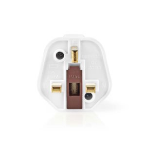 NEDIS TRAV01 Travel Adapter EU to UK White | ΦΩΤΙΣΜΟΣ / ΗΛΕΚΤΡΟΛΟΓΙΚΑ | elabstore.gr