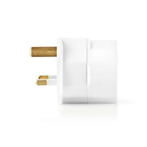 NEDIS TRAV01 Travel Adapter EU to UK White | ΦΩΤΙΣΜΟΣ / ΗΛΕΚΤΡΟΛΟΓΙΚΑ | elabstore.gr