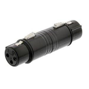 NEDIS COTP15920BK XLR Coupler XLR 3-pin Female - XLR 3-pin Female Black | ΚΑΛΩΔΙΑ / ADAPTORS | elabstore.gr