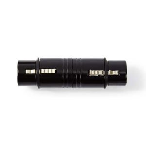 NEDIS COTP15920BK XLR Coupler XLR 3-pin Female - XLR 3-pin Female Black | ΚΑΛΩΔΙΑ / ADAPTORS | elabstore.gr
