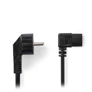 NEDIS CEGP10020BK20 Power Cable Schuko Male Angled - IEC-320-C13 Angled 2.0 m Bl | eLabstore.gr NEDIS CEGP10020BK20 Power Cable Schuko Male Angled - IEC-320-C13 Angled 2.0 m Bl | ΚΑΛΩΔΙΑ / ADAPTORS | elabstore.gr