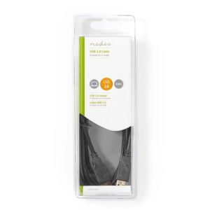 NEDIS CCGB60000BK20 USB 2.0 Cable A Male - A Male 2.0 m Black | ΚΑΛΩΔΙΑ / ADAPTORS | elabstore.gr