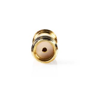 NEDIS CSGP02940GD SMA Adapter SMA Female - SMA Female 2 pieces Gold | ΚΑΛΩΔΙΑ / ADAPTORS | elabstore.gr