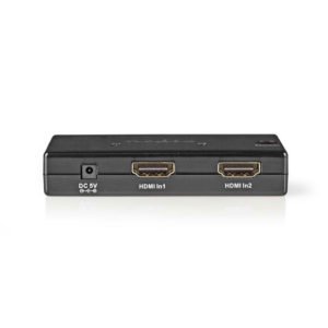 NEDIS VSWI34002BK 2-Port HDMI Switch Black | ΕΙΚΟΝΑ / ΗΧΟΣ | elabstore.gr