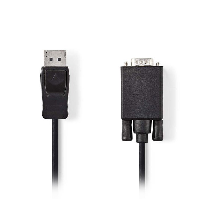 NEDIS CCGP37300BK20 DisplayPort - VGA Cable DisplayPort Male - VGA Male 2.0 m Bl | eLabstore.gr NEDIS CCGP37300BK20 DisplayPort - VGA Cable DisplayPort Male - VGA Male 2.0 m Bl | ΚΑΛΩΔΙΑ / ADAPTORS | elabstore.gr
