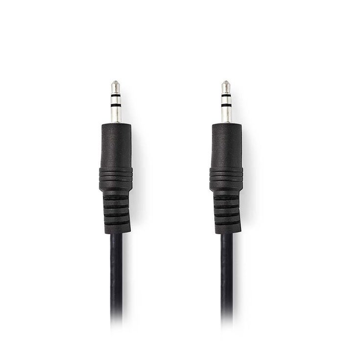 NEDIS CAGP22000BK10 Stereo Audio Cable 3.5 mm Male - 3.5 mm Male 1.0 m Black | eLabstore.gr NEDIS CAGP22000BK10 Stereo Audio Cable 3.5 mm Male - 3.5 mm Male 1.0 m Black | ΚΑΛΩΔΙΑ / ADAPTORS | elabstore.gr