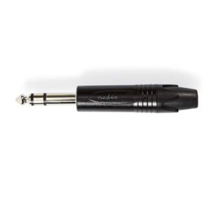 NEDIS COTP23901BK Audio Connector Stereo 6.35 mm Male Black | ΚΑΛΩΔΙΑ / ADAPTORS | elabstore.gr