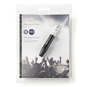 NEDIS COTP23901BK Audio Connector Stereo 6.35 mm Male Black | ΚΑΛΩΔΙΑ / ADAPTORS | elabstore.gr