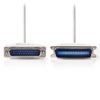 NEDIS CCGP52200IV20 Printer Cable D-Sub 25-pin Male - Centronics 36-pin Male 2.0 | ΚΑΛΩΔΙΑ / ADAPTORS | elabstore.gr