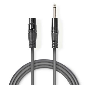 NEDIS COTH15120GY50 Unbalanced XLR Audio Cable XLR 3-pin Female - 6.35 mm Male 5 | ΚΑΛΩΔΙΑ / ADAPTORS | elabstore.gr