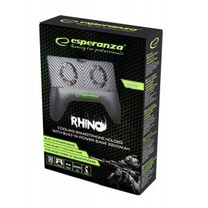 ESPERANZA Βάση για smartphone Rhino EGG101 με ψύκτρα & powerbank 2000mAh | eLabstore.gr ESPERANZA Βάση για smartphone Rhino EGG101 με ψύκτρα & powerbank 2000mAh | Αξεσουάρ κινητών | elabstore.gr